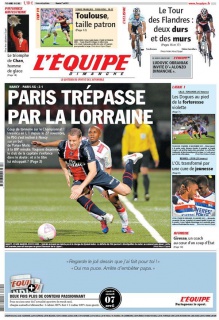 L'Equipe edition du 1 Avril 2012