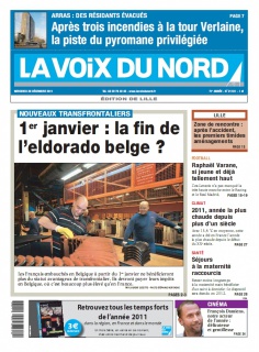 La Voix du Nord Edition de Lille du 28 Décembre 2011