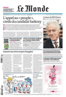 Le Monde Edition du 15 Fevrier 2012