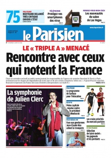 Le Parisien et cahier de paris edition du 06 Janvier 2012