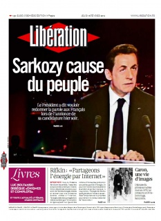 Libération edition du 16 Fevrier 2012