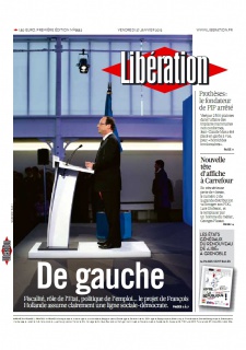 Libération edition du 27 Janvier 2012